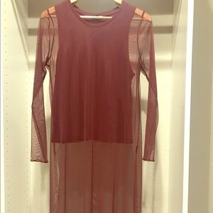 Zara Long Sheer Tunic with inner slip